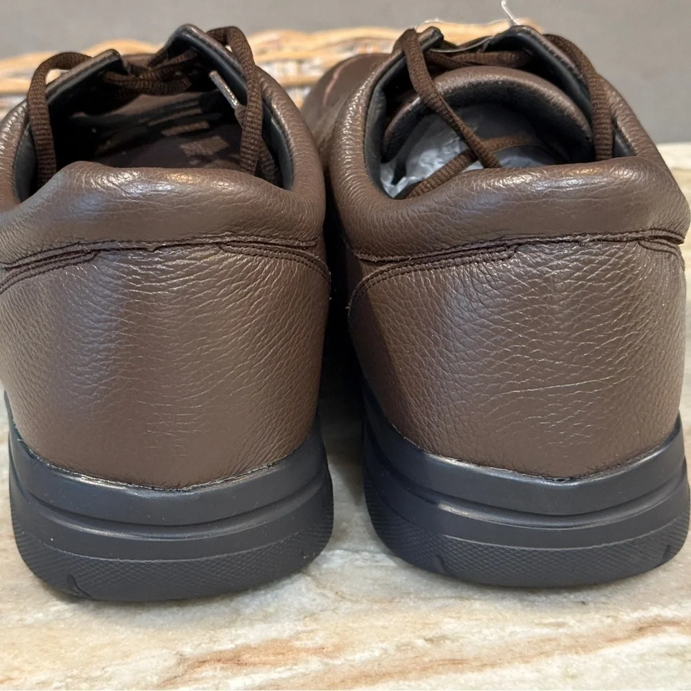 NWT Men’s DREW Walker II brown leather orthopedic oxfords- Size 16 Wide 4W